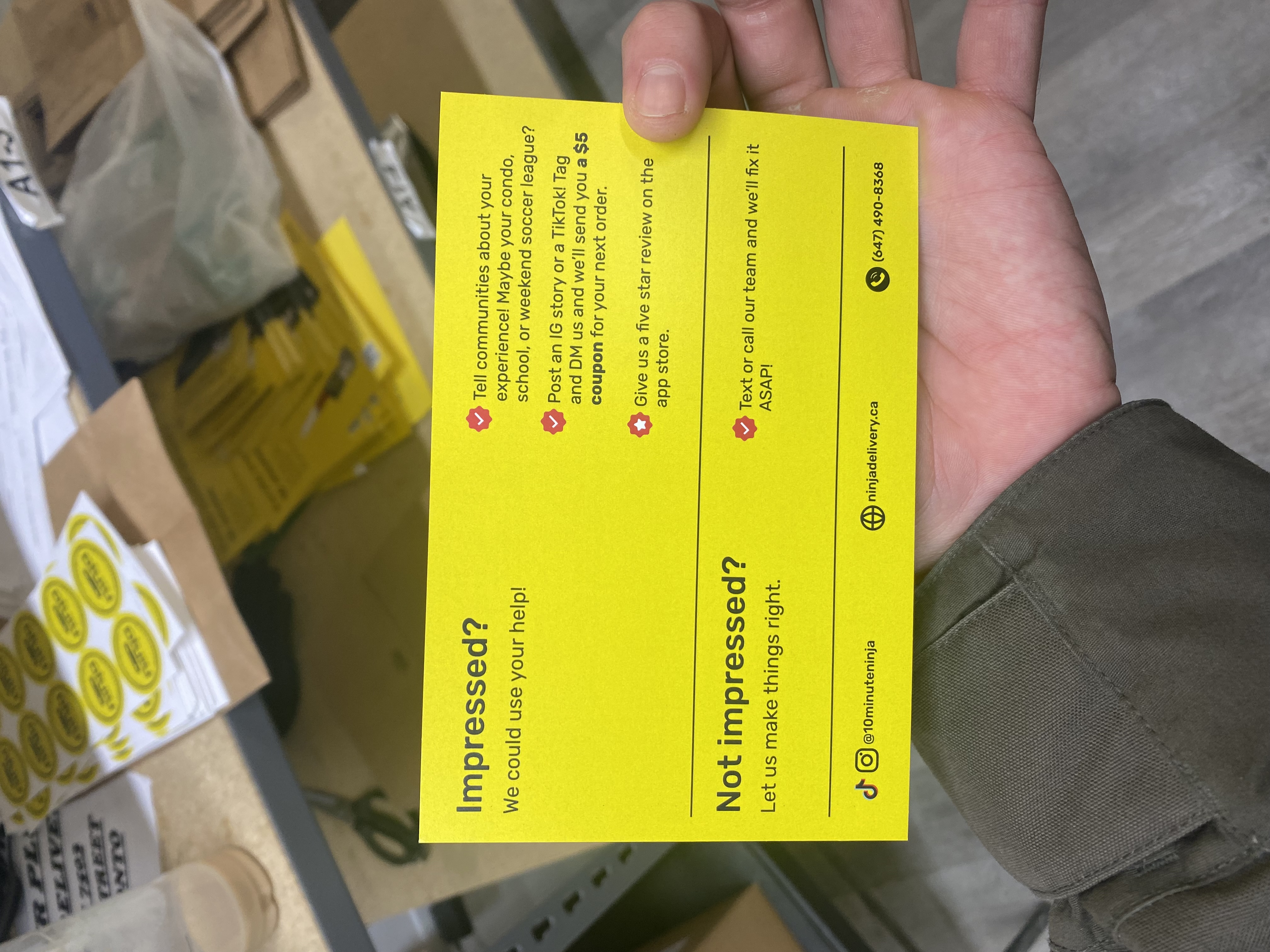 Ninja Delivery (2021-2022) — project photo 21